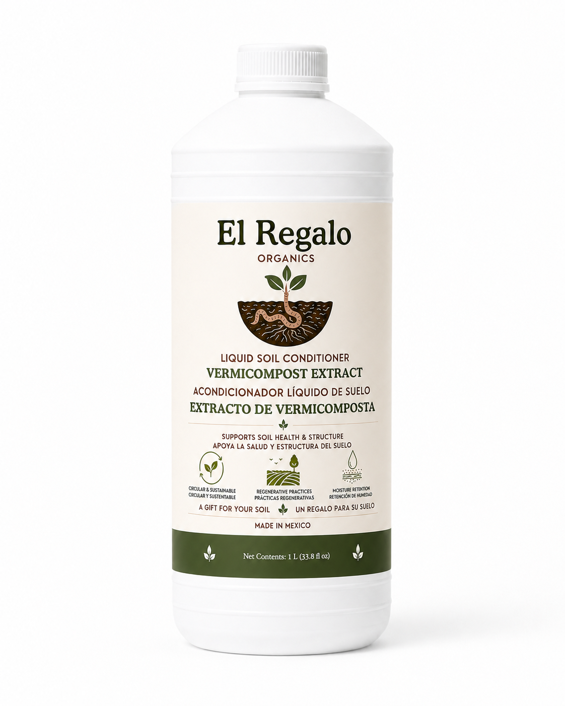 El Regalo Organics 1 liter liquid format.